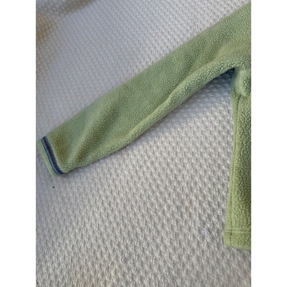 L.L. Bean 1/4 Zip‎ Pullover Womens Size XL Green Fleece Long Sleeve Zip Pocket - Picture 5 of 13